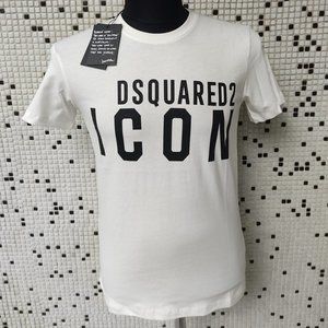 Elegant DSQUARED2 White Crewneck Tee For Men!
